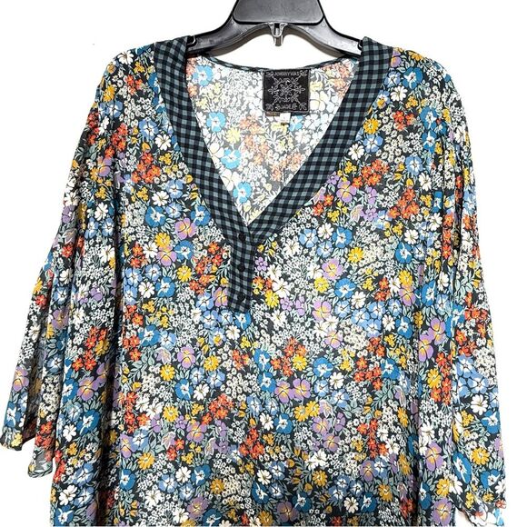 Johnny Was Divina Floral Print Tunic Dress in Multi  L NWOT - Picture 7 of 15